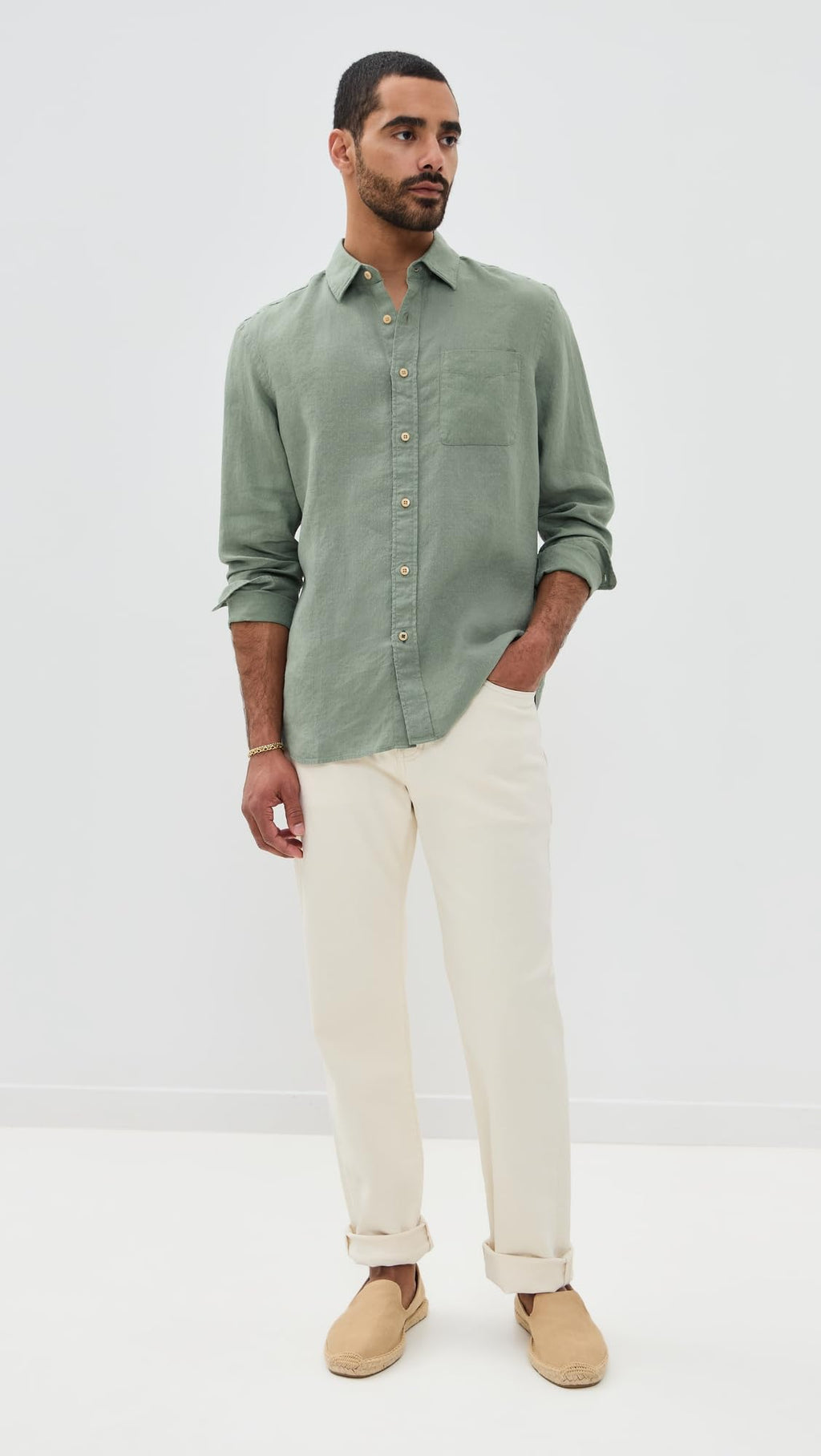 Faherty Men's Laguna Linen Shirt