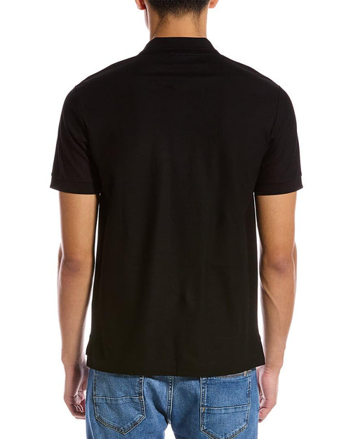 BURBERRY Mens Monogram Motif Polo Shirt, Black, S