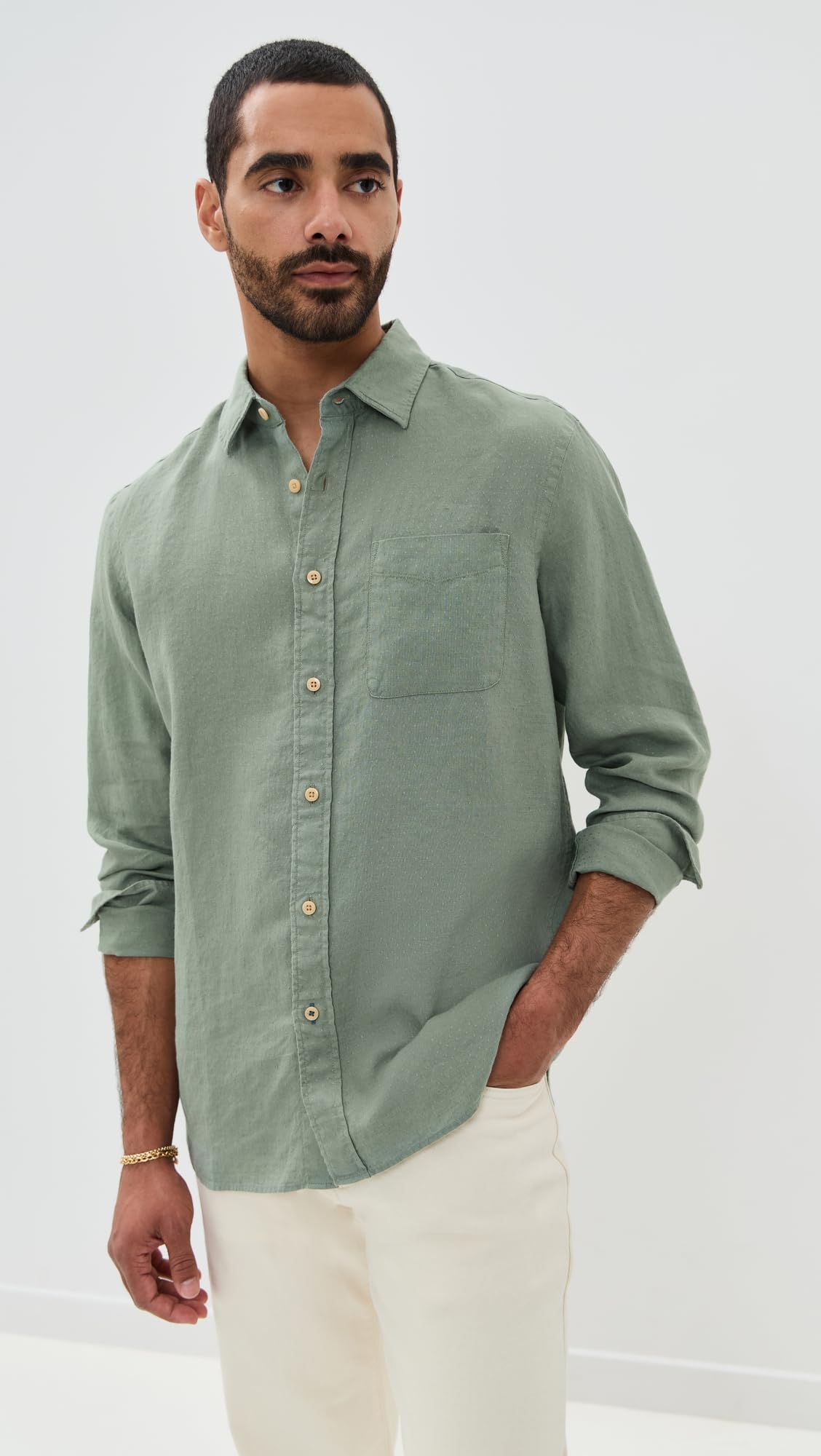 Faherty Men's Laguna Linen Shirt