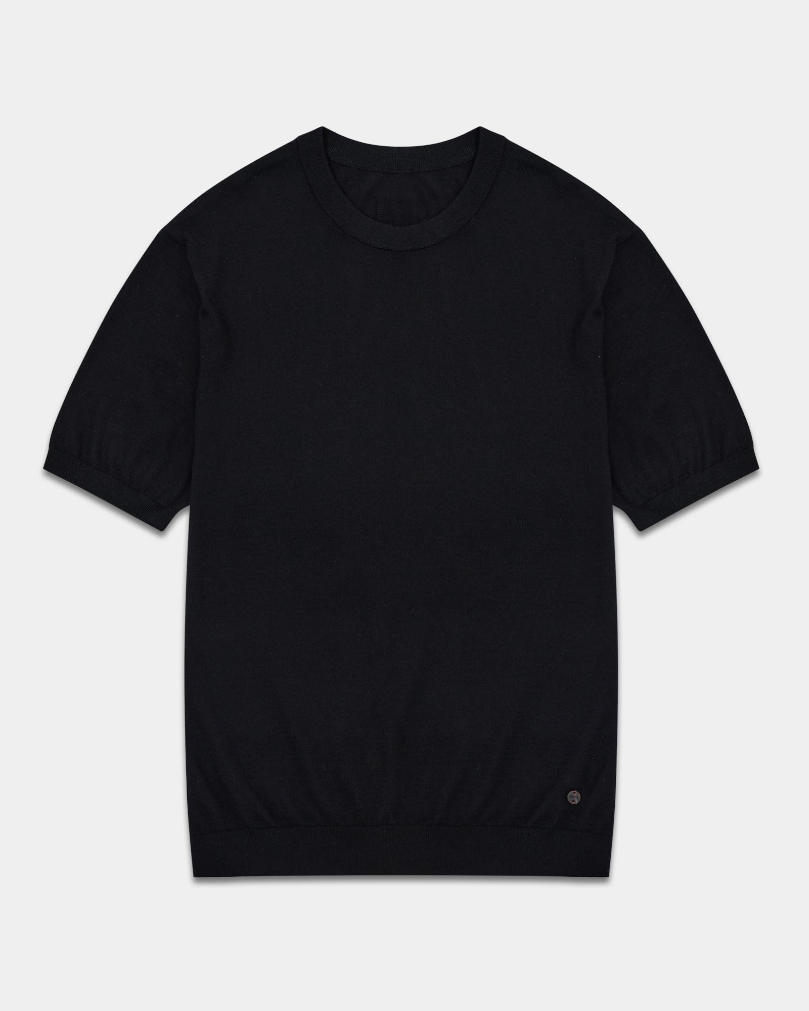 Men's 100% Cashmere Knit Crewneck T-Shirt