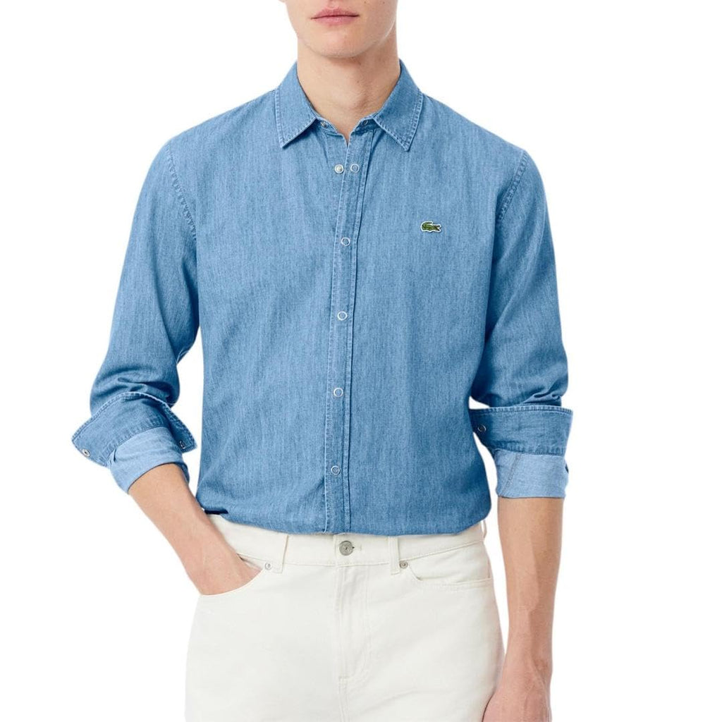 Lacoste Men's Regular Fit Lightweight Denim Shirt