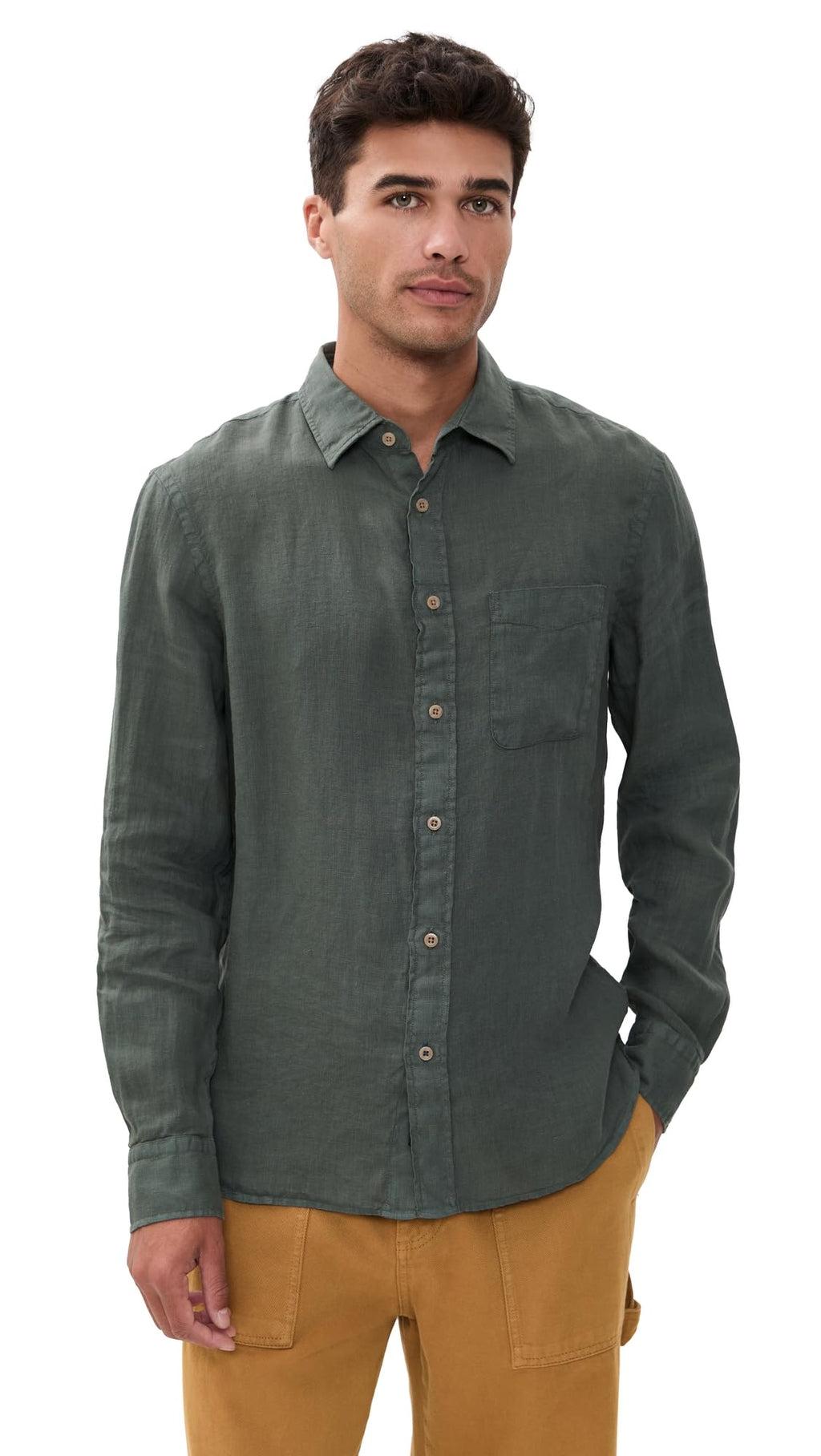 Faherty Men's Laguna Linen Shirt