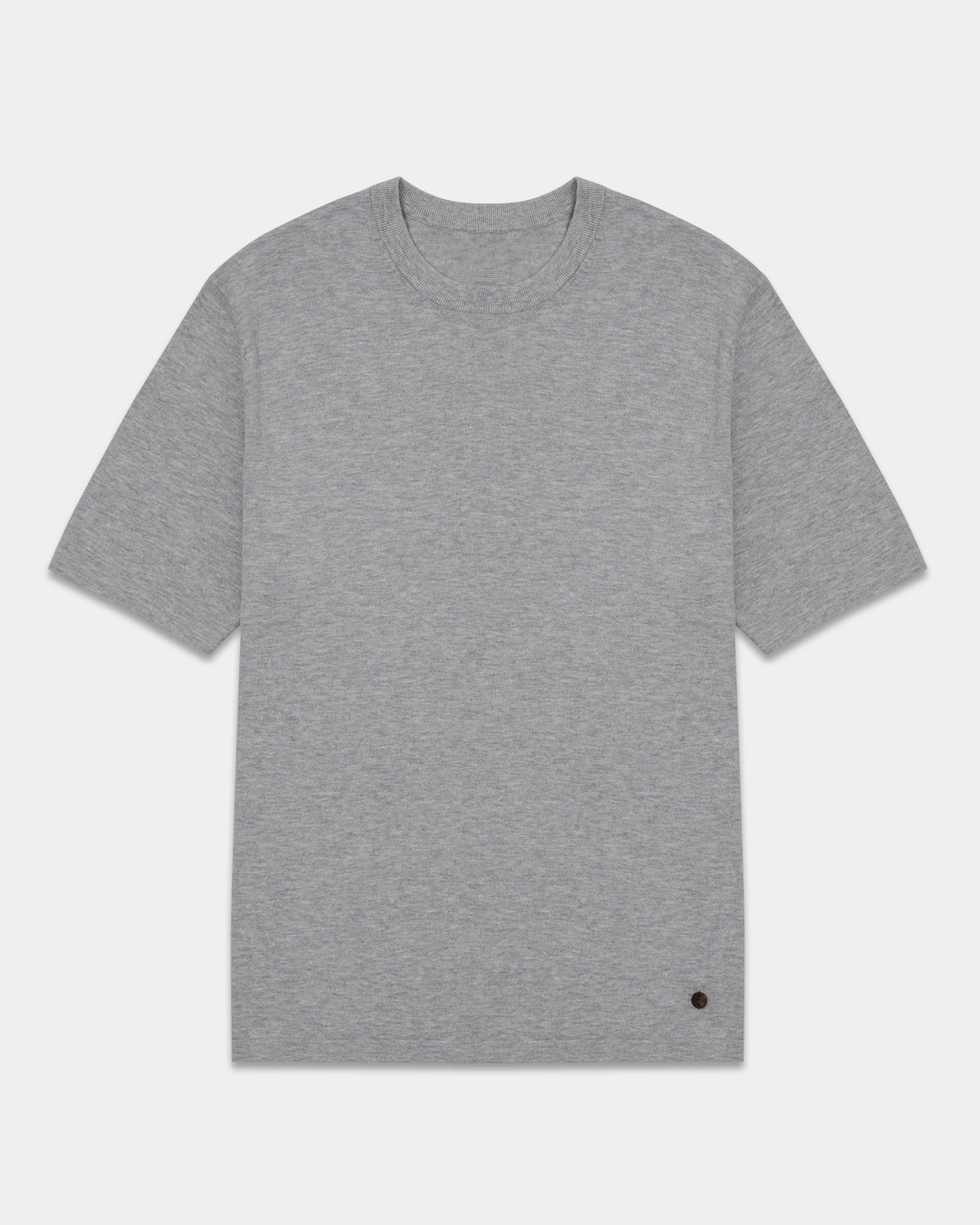 Men's Pima Cotton & Cashmere Knit Crewneck T-Shirt