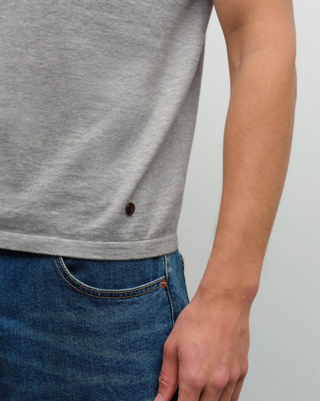Men's Pima Cotton & Cashmere Knit Crewneck T-Shirt