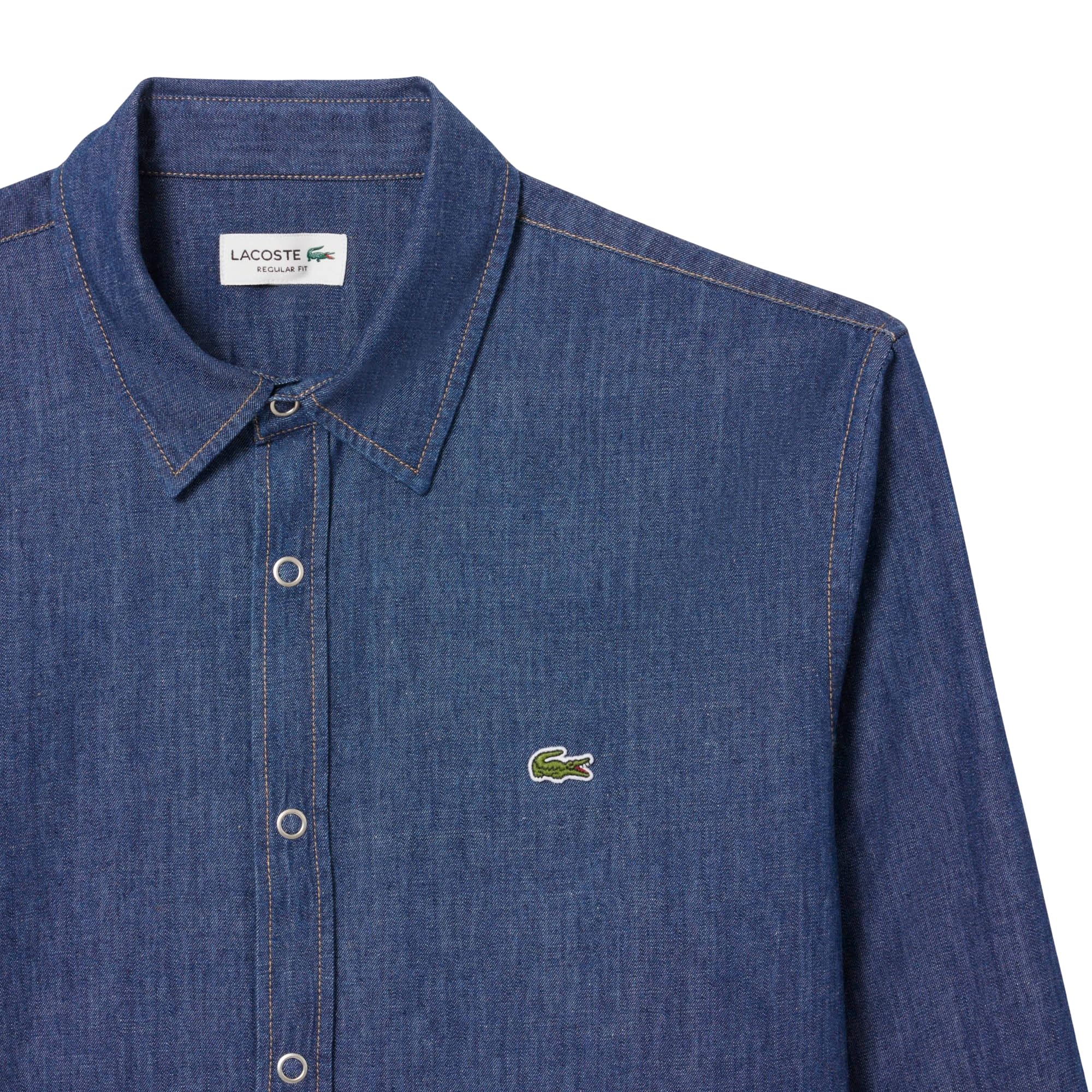 Lacoste Men's Regular Fit Lightweight Denim Shirt