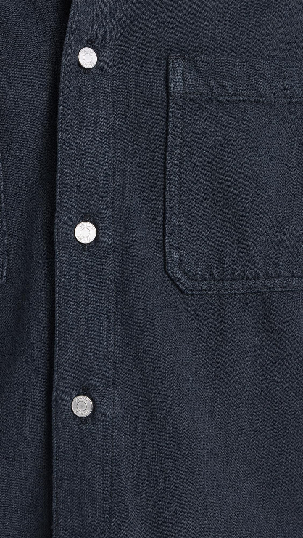 FRAME Men's Textured Terry Double Pocket Relaxed Shirt