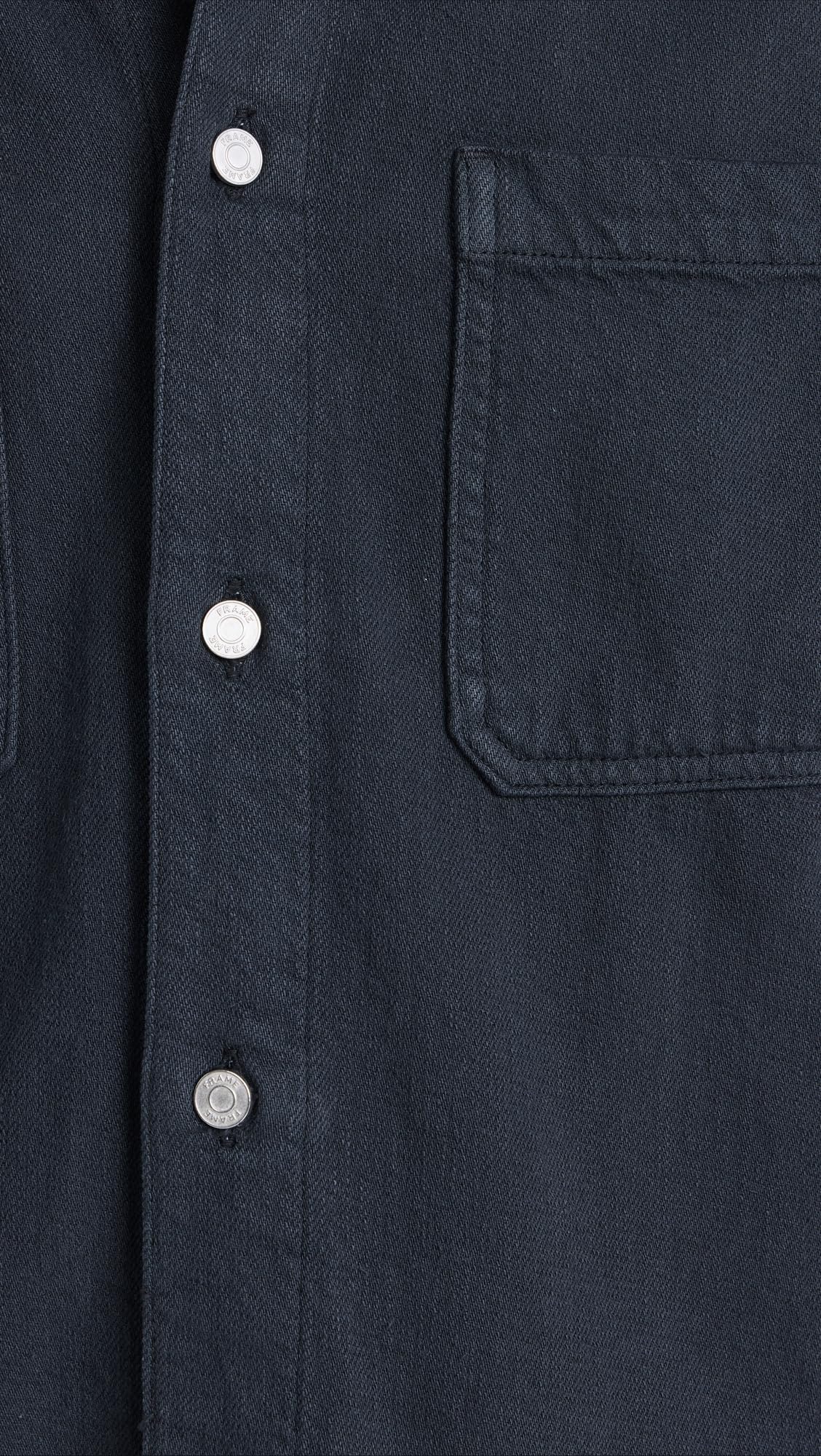 FRAME Men's Textured Terry Double Pocket Relaxed Shirt